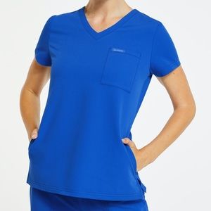Women's 3-Pocket V-Neck Scrub Top